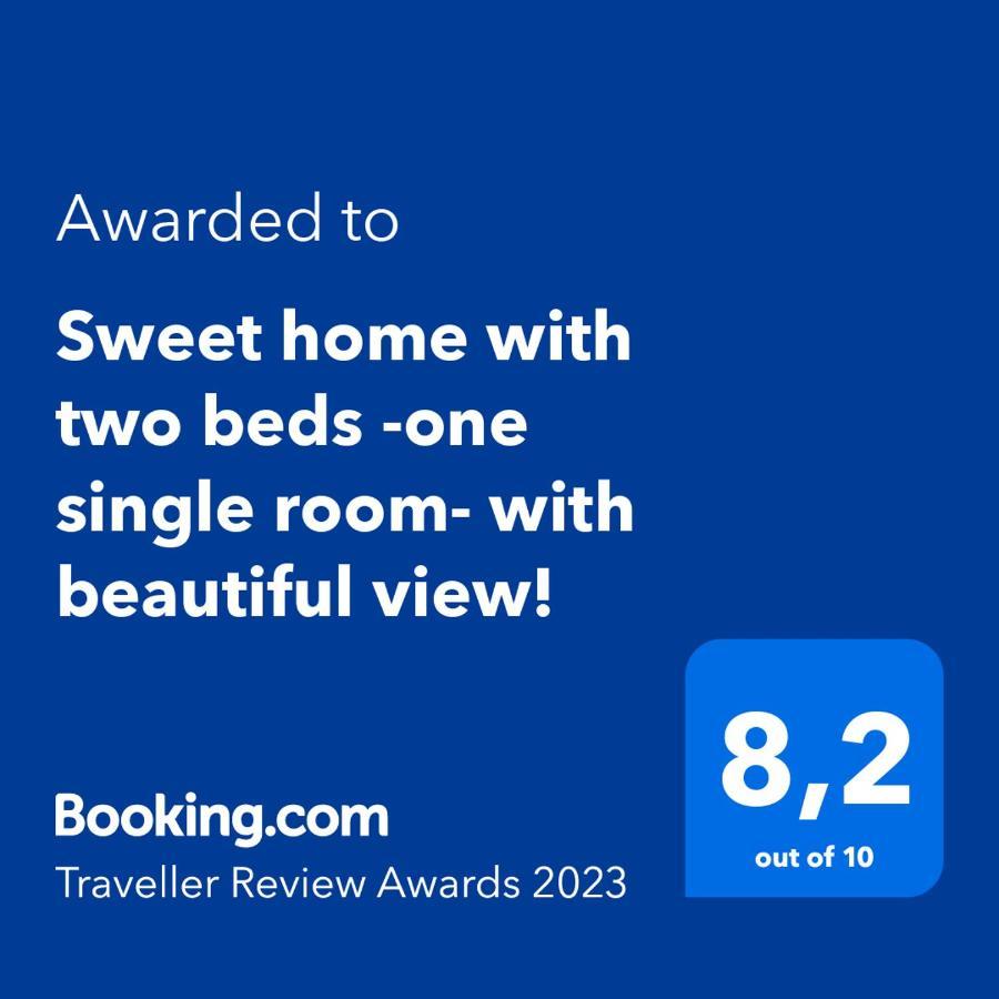 Sweet Home With Two Beds -One Single Room- With Beautiful View! Agia Marina  Bagian luar foto